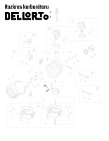 Dellorto Babetta karburátor úszótengely