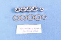 Csavarkészlet a teljes motorkerékpárhoz Jawa 250 Panelka - polírozott rozsdamentes acél