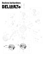 Dellorto Babetta karburátor úszókamra fedele