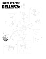 Dellorto Babetta karburátor szűrőbetét - fém