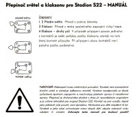 Fény és hangjelző kapcsoló Stadion S22 kormányhoz