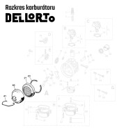 Dellorto karburátor szívótest rugóval - Babetta