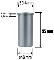 Hengerbélés 50,60 cc - félkész termék