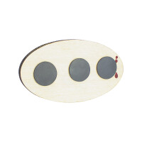 Fa mágnes logó Jawa/ČZ - 10x5,5cm