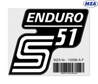 S51 Enduro MZA postaláda matrica