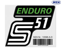 S51 Enduro MZA postaláda matrica