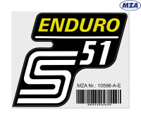 S51 Enduro MZA postaláda matrica