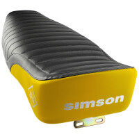 Komplett ülés Simson S51 Enduro - fekete/sárga - MZA
