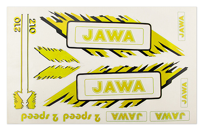 JAWA - Babetta - sárga matrica készlet