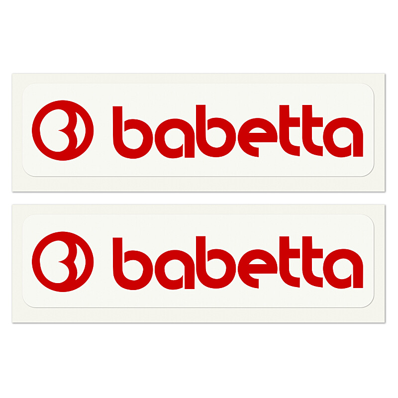 Matrica Babetta piros 13,5x2,5 - 2 db