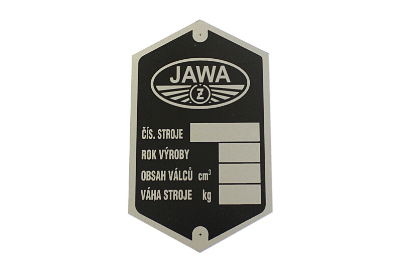 Jawa 250 Kyv keretcímke. fél dob
