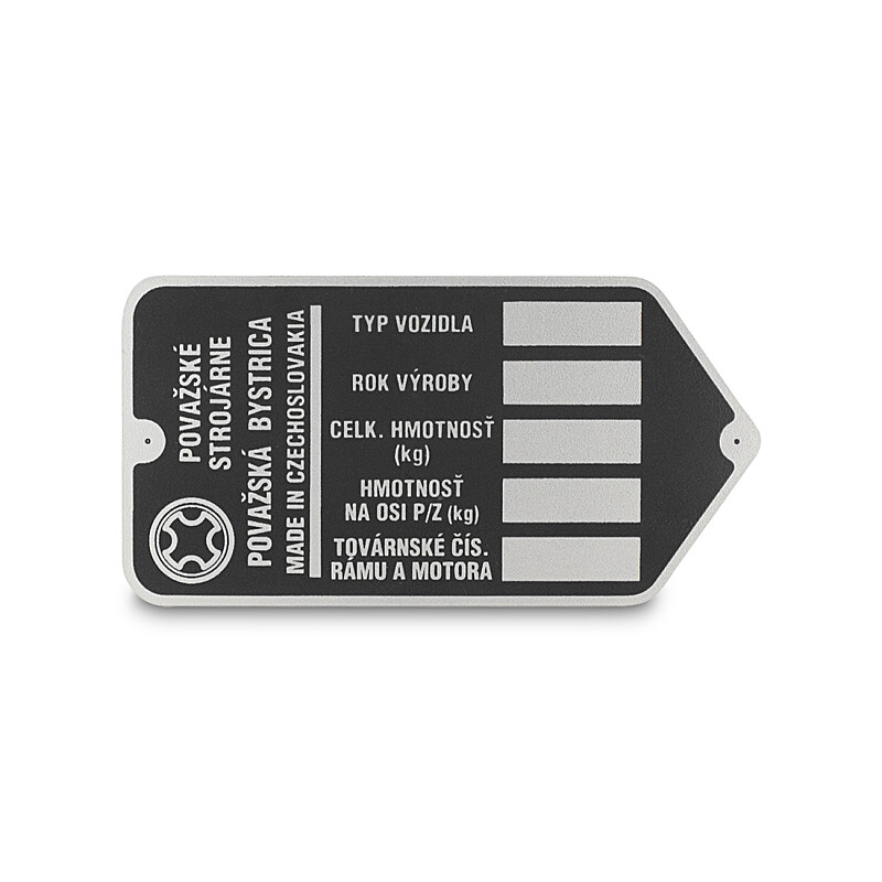 Mustang Frame Label, J90, Babetta 207