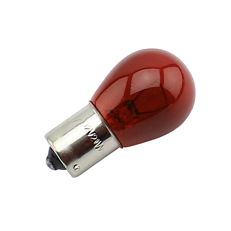 Izzó 12V 21W BA15s piros