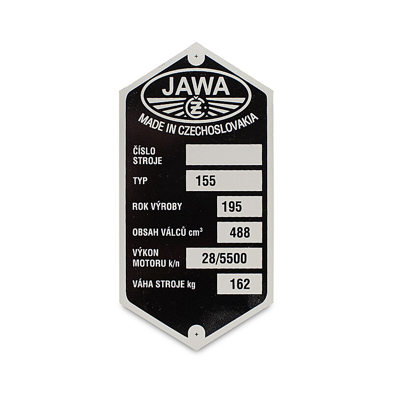 Jawa 500 OHC keretcímke