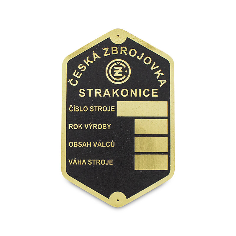 Keretcímke ČZ 125/150 C - maratott sárgaréz