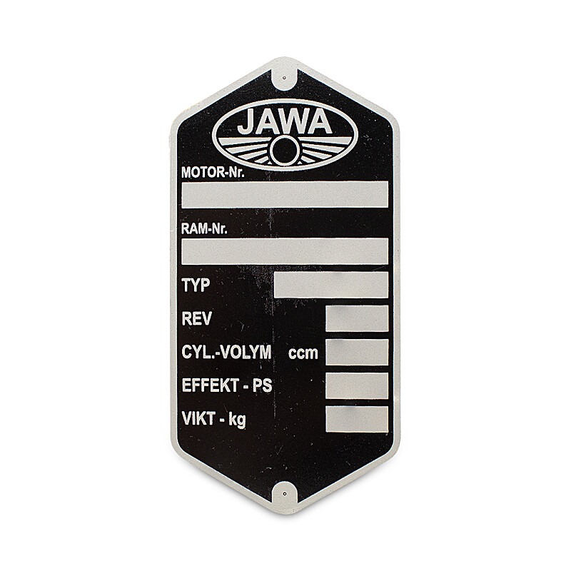 Jawa 553, 554, 579 keretcímke - svéd