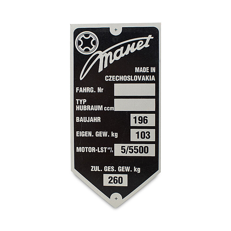 Tatran 100 - 125 ccm vázcímke - robogó