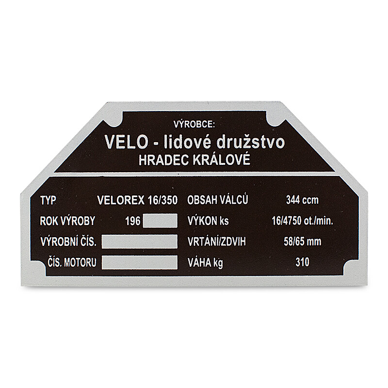 Velorex 350 1960-1969 keretcímke
