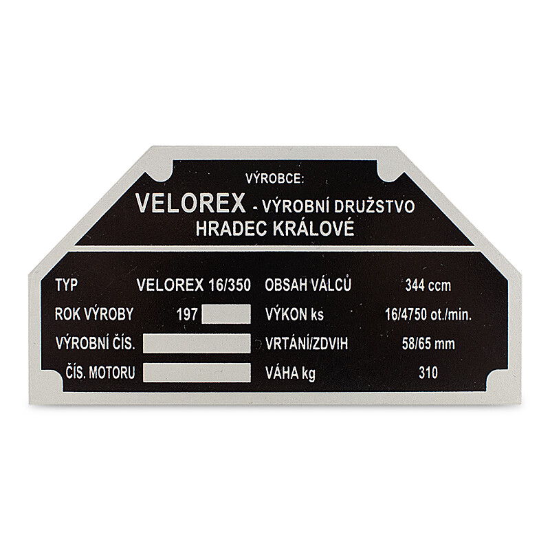 Velorex 350 1970-1979 keretcímke