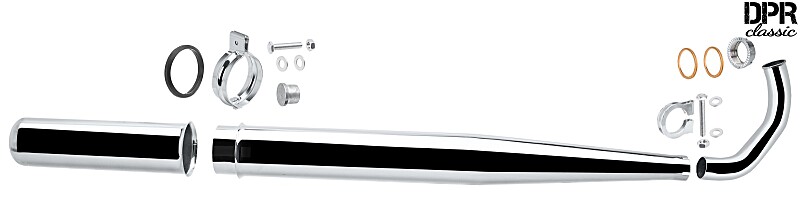 Simson S51, S60, S70 Elektronik kipufogókészlet - standard D28 DPR