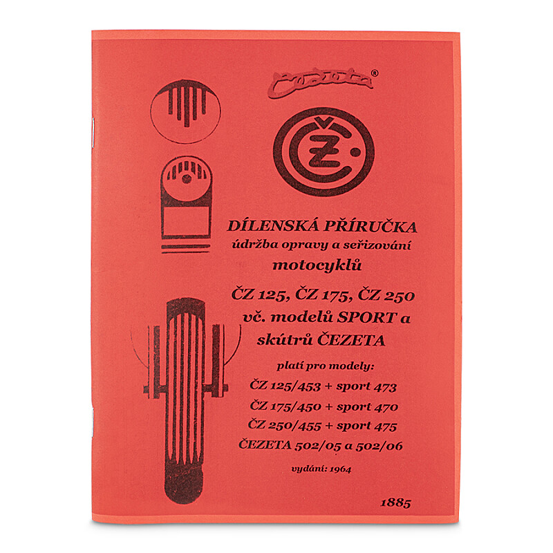 Műhely kézikönyv ČZ 125,175,250 Lengőkar 450,453,455