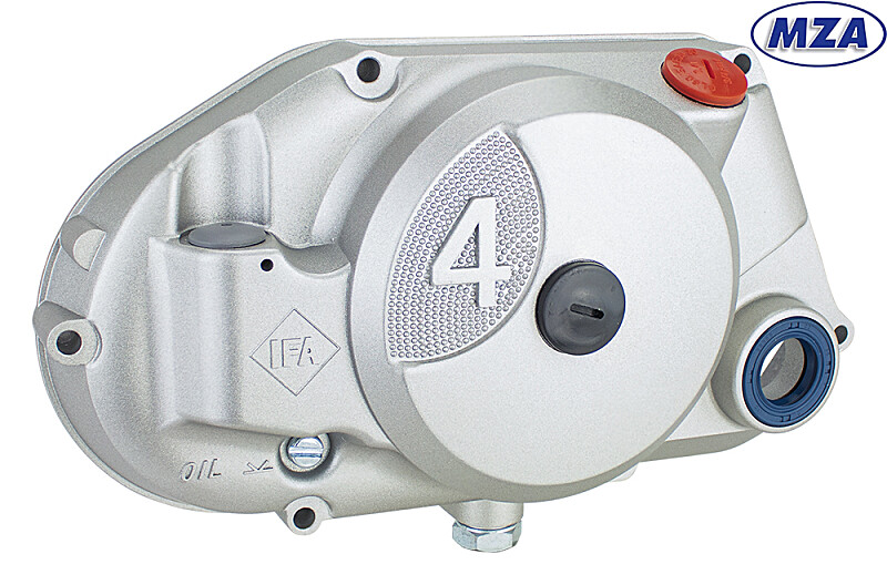 Kuplungfedél Simsonhoz alkatrészekkel - ezüst színű - MZA