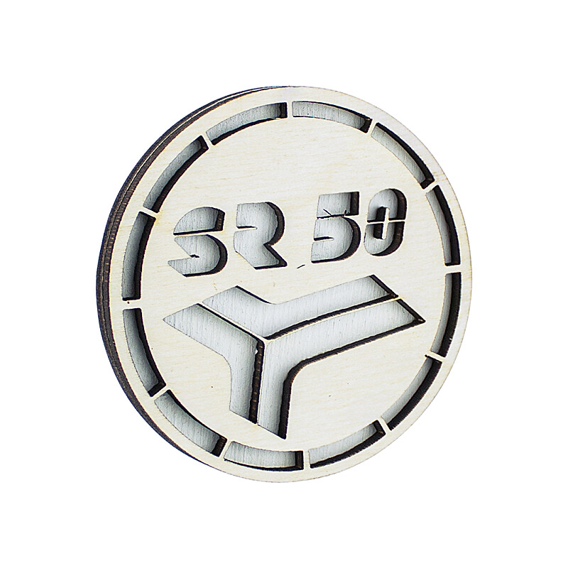 Fa mágnes Simson SR50 - 6cm - fehér