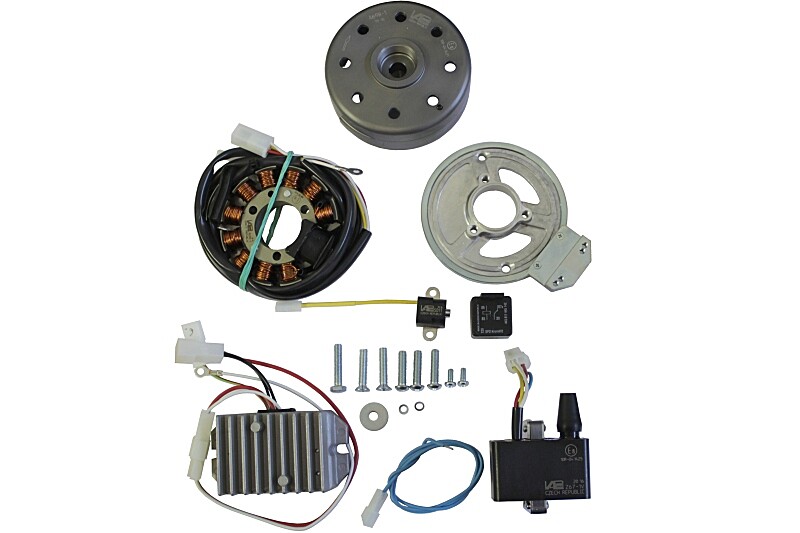Érintkezés nélküli gyújtás, 1 hengeres Jawa/ČZ - 12V