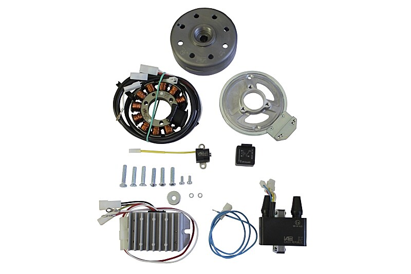 Érintkezés nélküli gyújtású 2 hengeres Jawa/ČZ - 12V