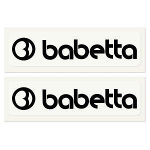 Matrica Babetta fekete 13,5x2,5 - 2 db