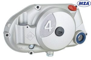 Kuplungfedél Simsonhoz alkatrészekkel - ezüst színű - MZA