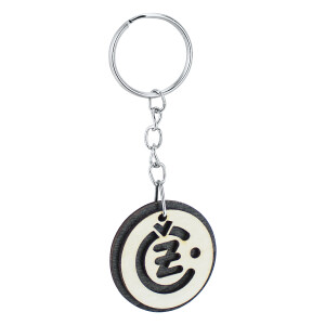 Fa kulcstartó - ČZ logóval