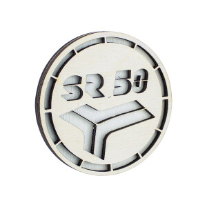 Fa mágnes Simson SR50 - 6cm - fehér