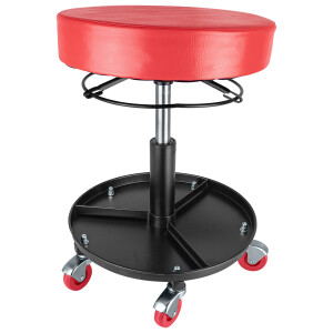 Műhelyülés, forgatható, kerekekkel, állítható