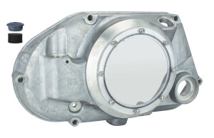 Kuplungfedél Simson fordulatszámmérő meghajtáshoz, kémlelőüveggel