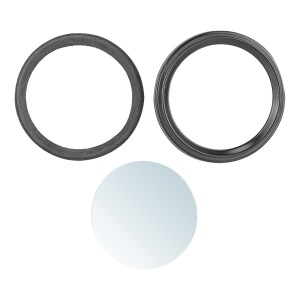 Keretes üveg sebességmérő, fordulatszámmérő Simson S51 - fekete