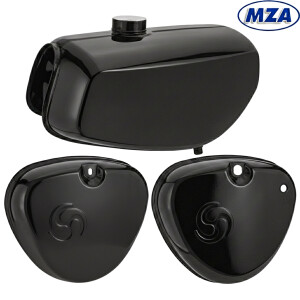 Simson S51 Elektronik kesztyűtartó fedél tartály - fekete - MZA