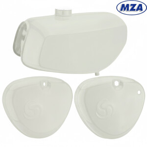 Simson S51 Elektronik dobozfedeles tartály - fehér - MZA