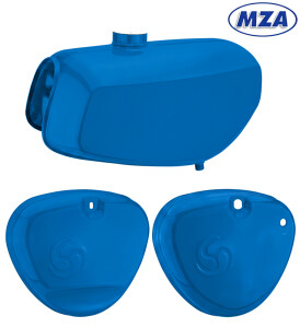 Simson S51 Enduro dobozfedeles tank - világoskék - MZA
