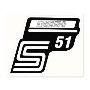 Simson S51 Enduro postaláda matrica - szürke
