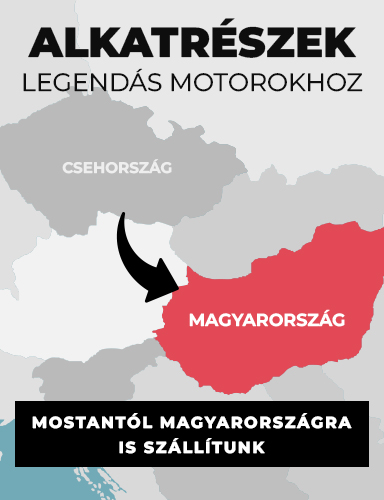 Alkatrészek legendás motorokhoz, mostantól Magyarországra is szállítunk